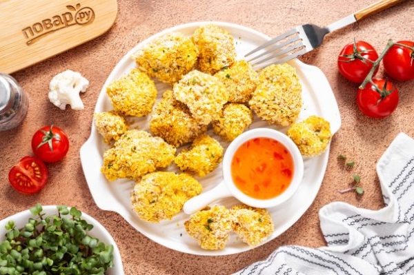 Цветная капуста в сухарях