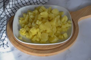 Салат "Мимоза" с крабовыми палочками Салат "Мимоза" с крабовыми палочками