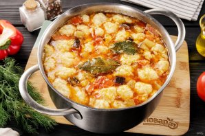 Суп с клёцками без мяса Суп с клёцками без мяса