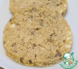 Булочка из отрубей в микроволновке Булочка из отрубей в микроволновке