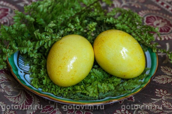 Как покрасить яйца куркумой Как покрасить яйца куркумой