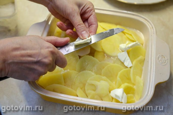 Картофельная запеканка с филе иваси