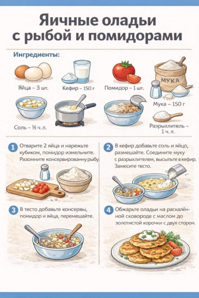 На такой завтрак время точно найдется. Быстрые чудо-оладьи: сытные и невероятно вкусные!