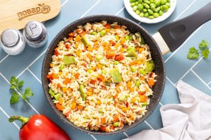 Паста орзо с овощами Паста орзо с овощами