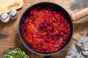 Постный борщ с грибами