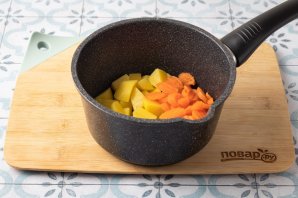 Овощной суп-пюре со сливками для ребенка Овощной суп-пюре со сливками для ребенка