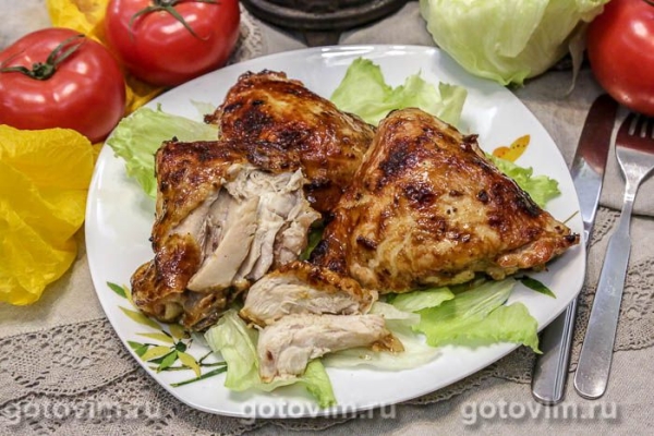 Куриные бедра, запеченные с соусом терияки Куриные бедра, запеченные с соусом терияки