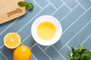 Лимонное мороженое с ванилью Лимонное мороженое с ванилью