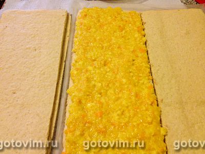 Апельсиновые пирожные с безе