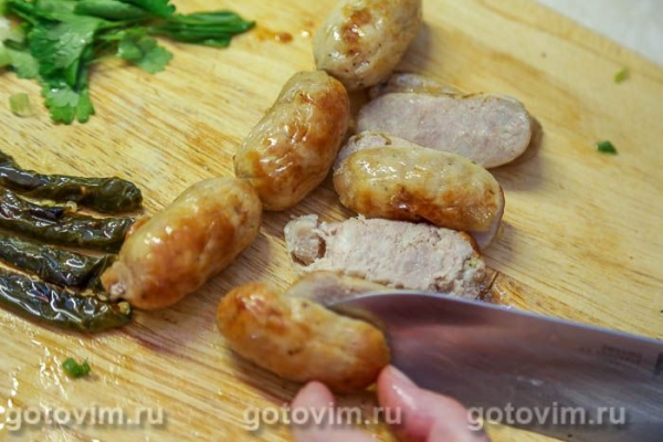 Сэндвич с колбасками и яйцом Сэндвич с колбасками и яйцом