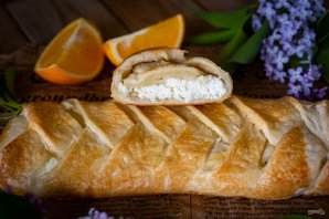 Плетенка с творожной начинкой