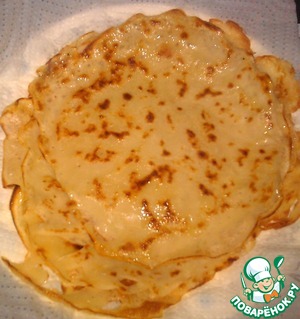 Блины дрожжевые постные Блины дрожжевые постные