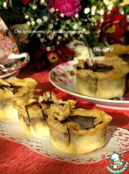 Десерт в блинчике "Имбирь и шоколад" Десерт в блинчике "Имбирь и шоколад"