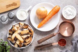 Грибная подлива из замороженных грибов