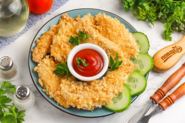 Стрипсы в аэрогриле