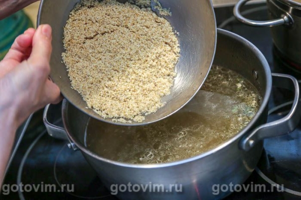 Мясной суп с пшеничной крупой «Артек»