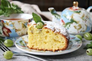 Пирог с крыжовником и творогом Пирог с крыжовником и творогом