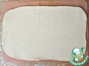 Батон с ветчиной, чесноком и зеленью