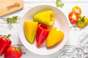 Перец, квашеный с капустой