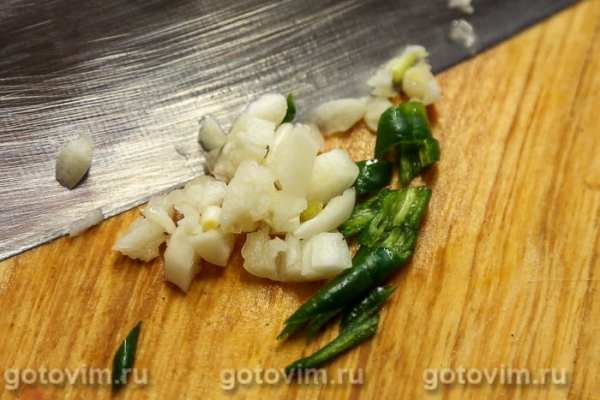 Стир-фрай из свинины с грибами и овощами