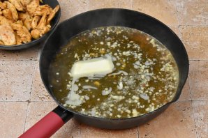 Птитим с курицей и брокколи