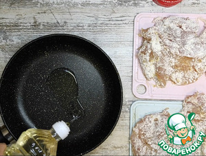 Эскалоп с помидорами и сыром из куриной грудки