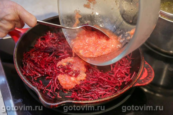 Борщ с говядиной и машем