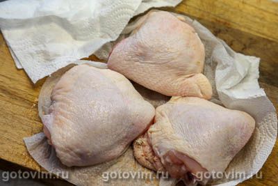 Куриные бедра с мандаринами и перцем чили Куриные бедра с мандаринами и перцем чили