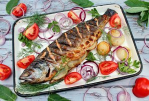 Горбуша на решетке Горбуша на решетке