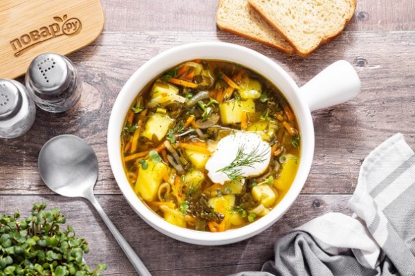 Суп из щавеля