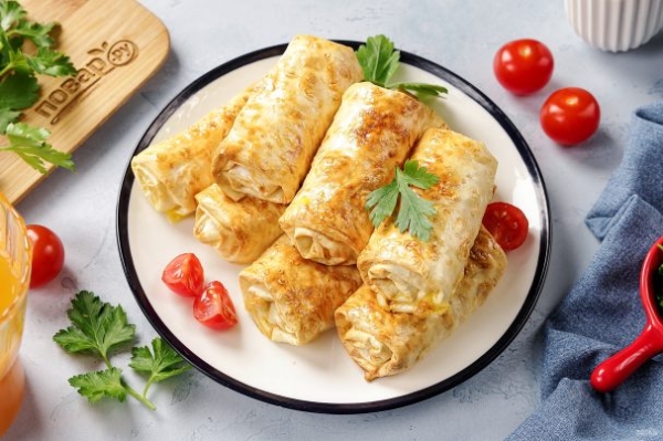 Лаваш с сыром в аэрогриле