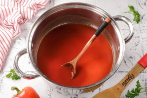 Лечо с томатной пастой Лечо с томатной пастой