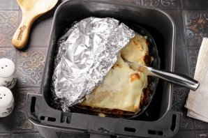 Лазанья, приготовленная в аэрогриле