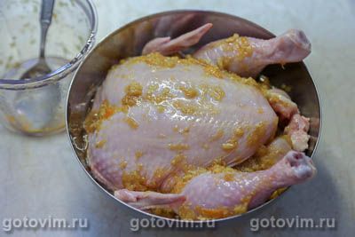 Курица в апельсиновым маринаде в пакете для запекания