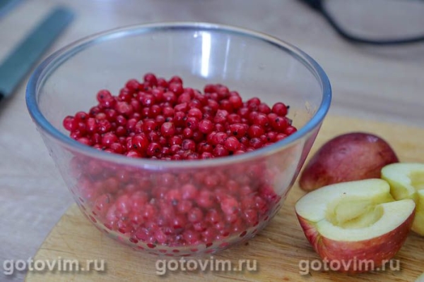 Компот из красной смородины с яблоками в мультиварке Компот из красной смородины с яблоками в мультиварке