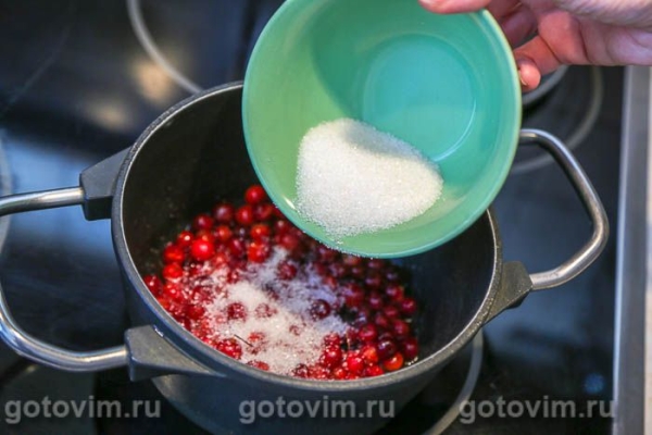 Пирог-плетенка с клюквой