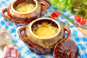 Печень в горшочках по-русски Печень в горшочках по-русски