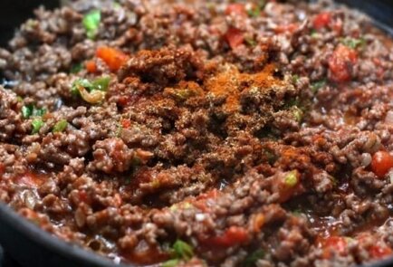 Тортилья с фаршем и сыром Тортилья с фаршем и сыром