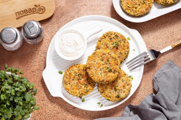 Котлеты из маша и тофу