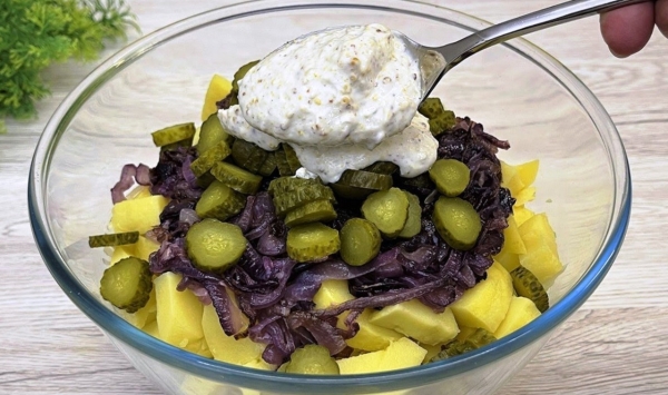 Самый вкусный немецкий салат. Никогда не устану его готовить: просто и вкусно Самый вкусный немецкий салат. Никогда не устану его готовить: просто и вкусно