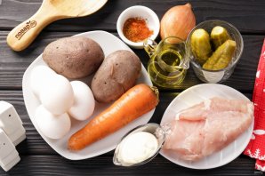 Салат "Снеговик"