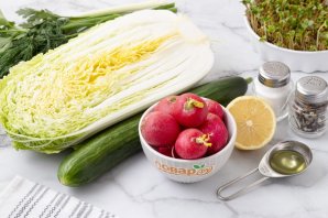 Салат с пекинской капустой и редиской Салат с пекинской капустой и редиской