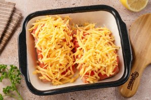 Форель с помидорами и сыром Форель с помидорами и сыром