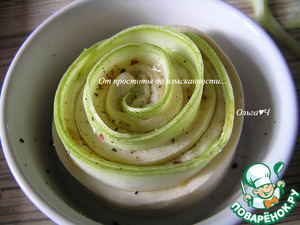 Закусочные булочки "Кабачковые розы"