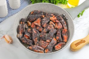 Жареный лосось с маком