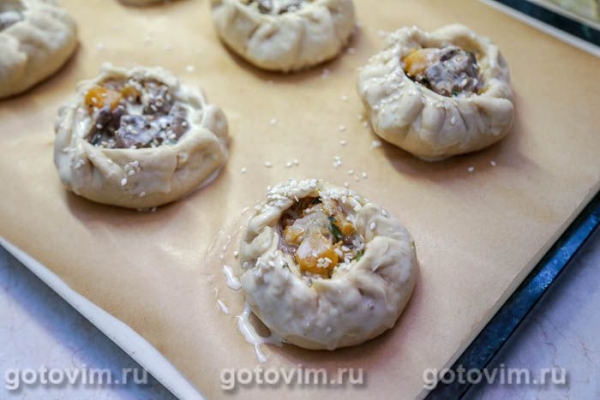 Бочонки с куриной печенью и тыквой