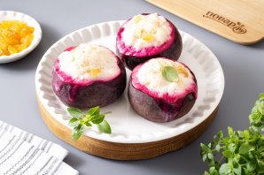 Свёкла запечённая с яблоком и рисом Свёкла запечённая с яблоком и рисом