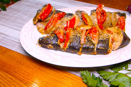 Скумбрия с овощами Скумбрия с овощами