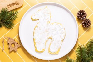 Вегетарианский салат в виде лошади Вегетарианский салат в виде лошади