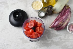Запеканка из кабачков и баклажанов